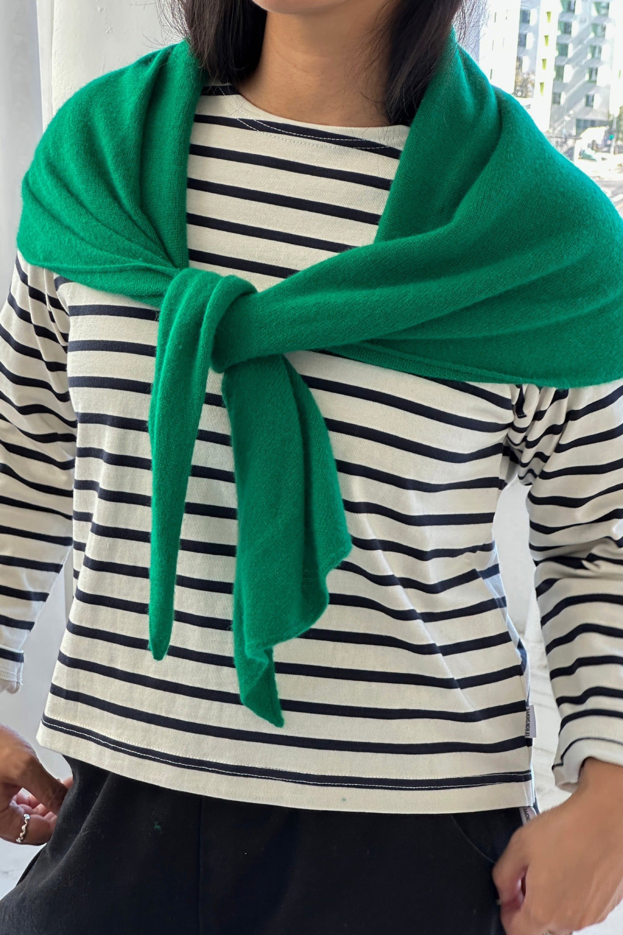 Kelly Green Cashmere Shawl