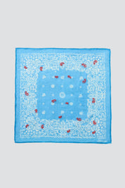 Mediterranean Blue Paisley Bandana
