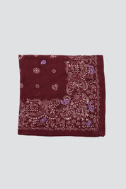 Tawny Port Paisley Bandana