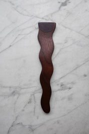 Walnut Squiggly Scraper Spatula