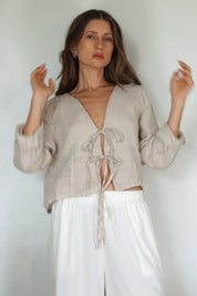 Beige Isla Top