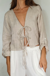 Beige Isla Top