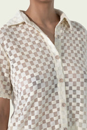 White Noise Harmony Button Down