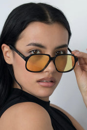 Black & Lemon Delphine Sunglasses