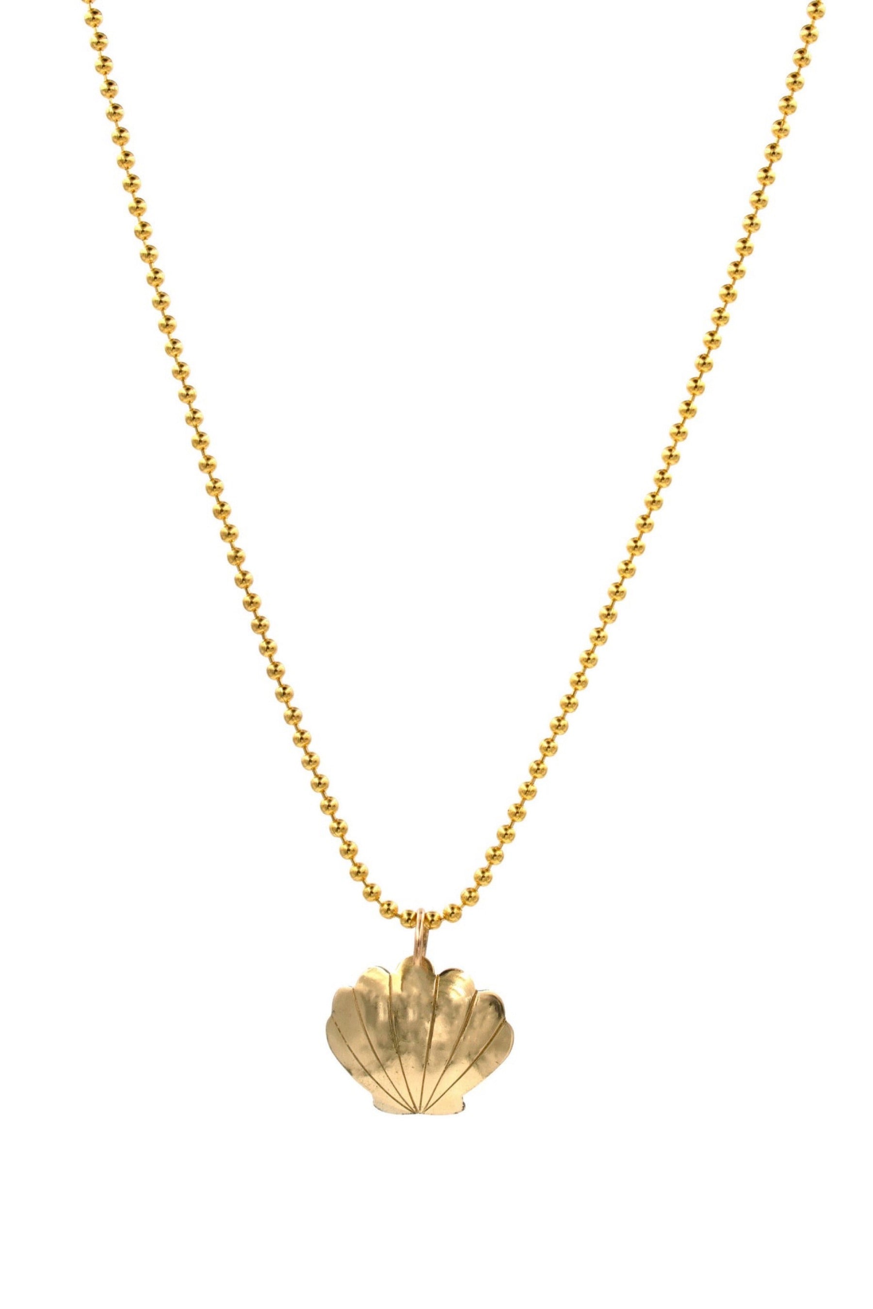 Gold Domed Shell Necklace