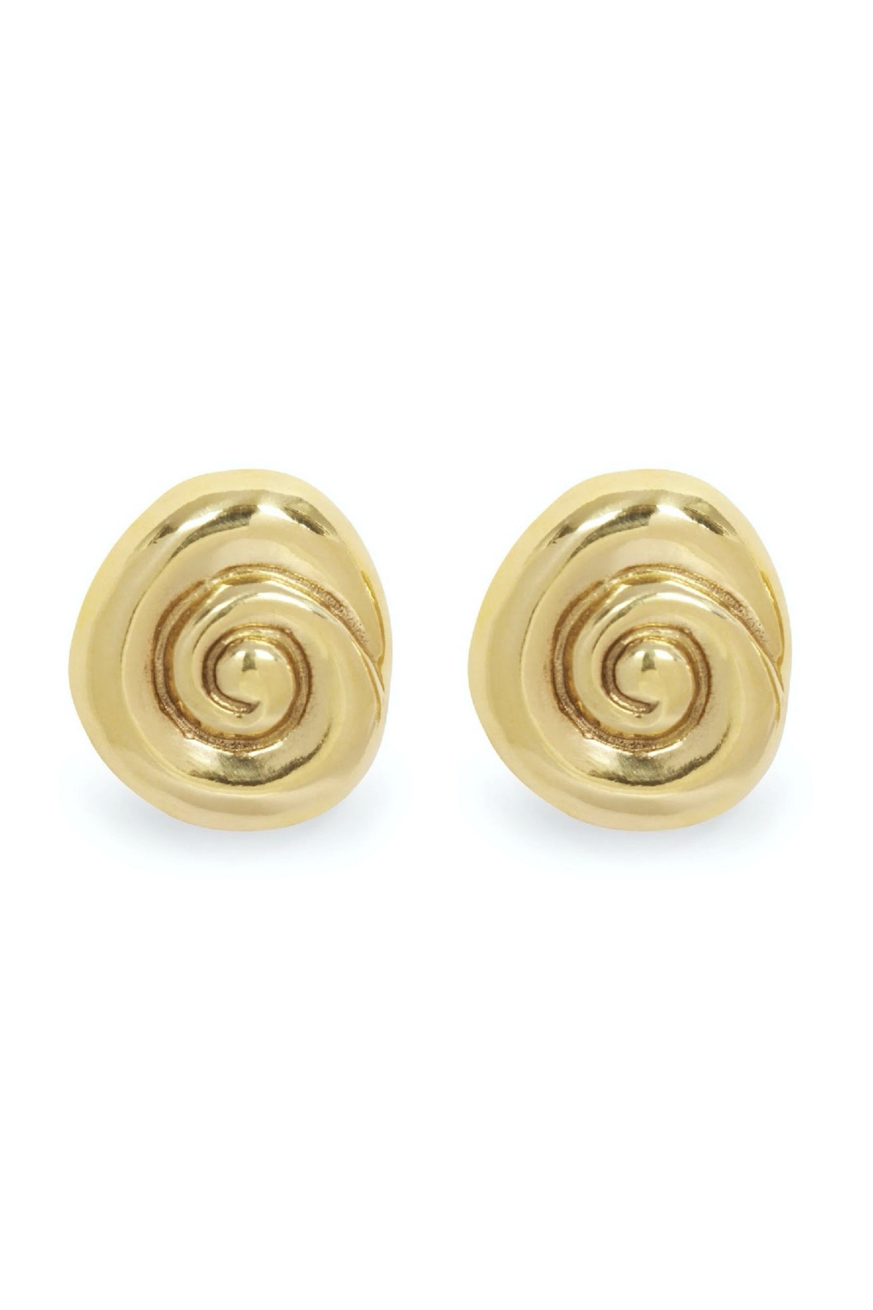 Bronze Small Compass Earrings