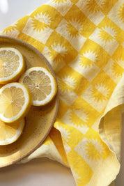 Lemon Sunrise Tea Towel