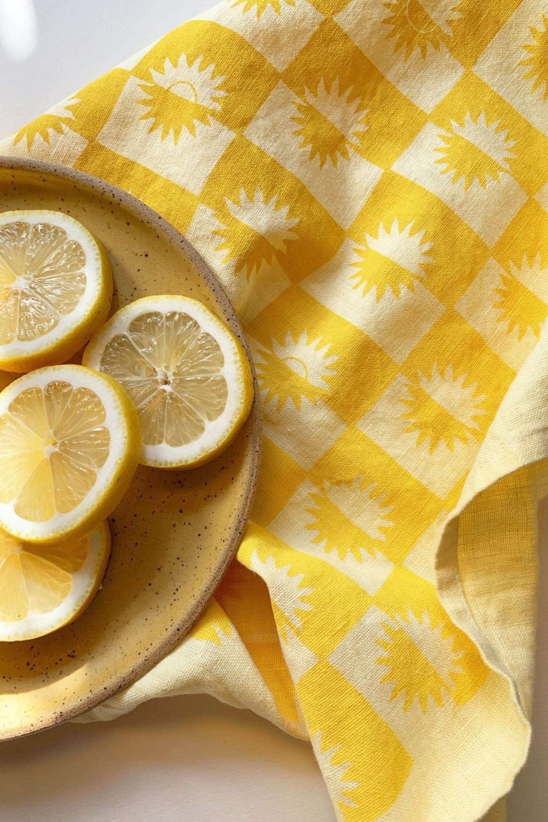 Lemon Sunrise Tea Towel