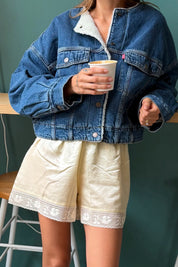 Rogue Rumor Crop Sherpa Jacket