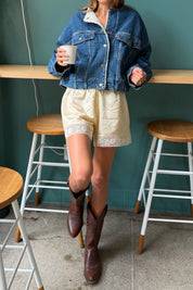 Rogue Rumor Crop Sherpa Jacket