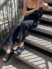 Black Courtney Platform Sandal