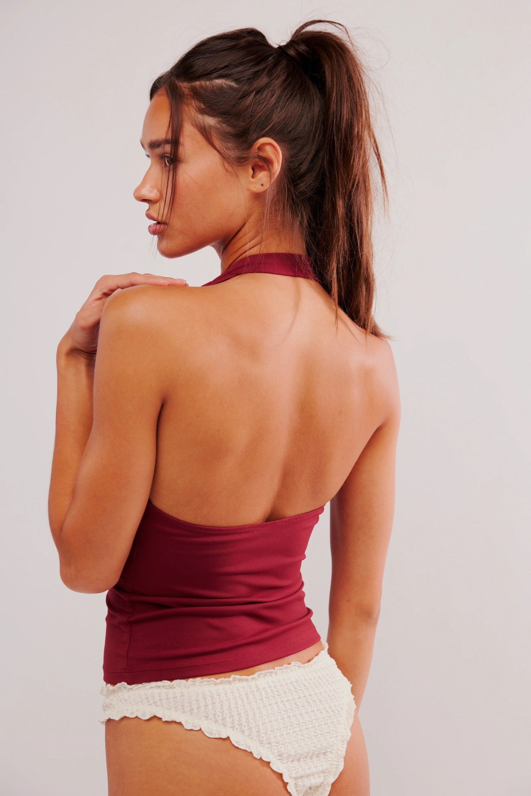 Pomegranate Still Here Halter