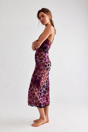 Pomegranate Knit & Tell Slip Dress
