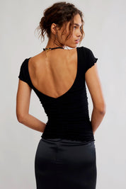 Black Little Extra Tee