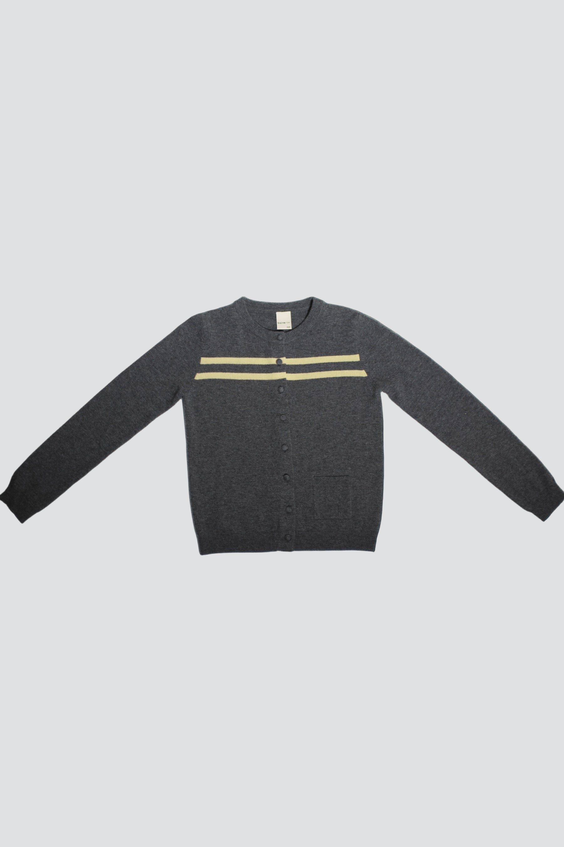 Charcoal Butter Stripe Cardigan