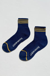 Navy Girlfriend Socks