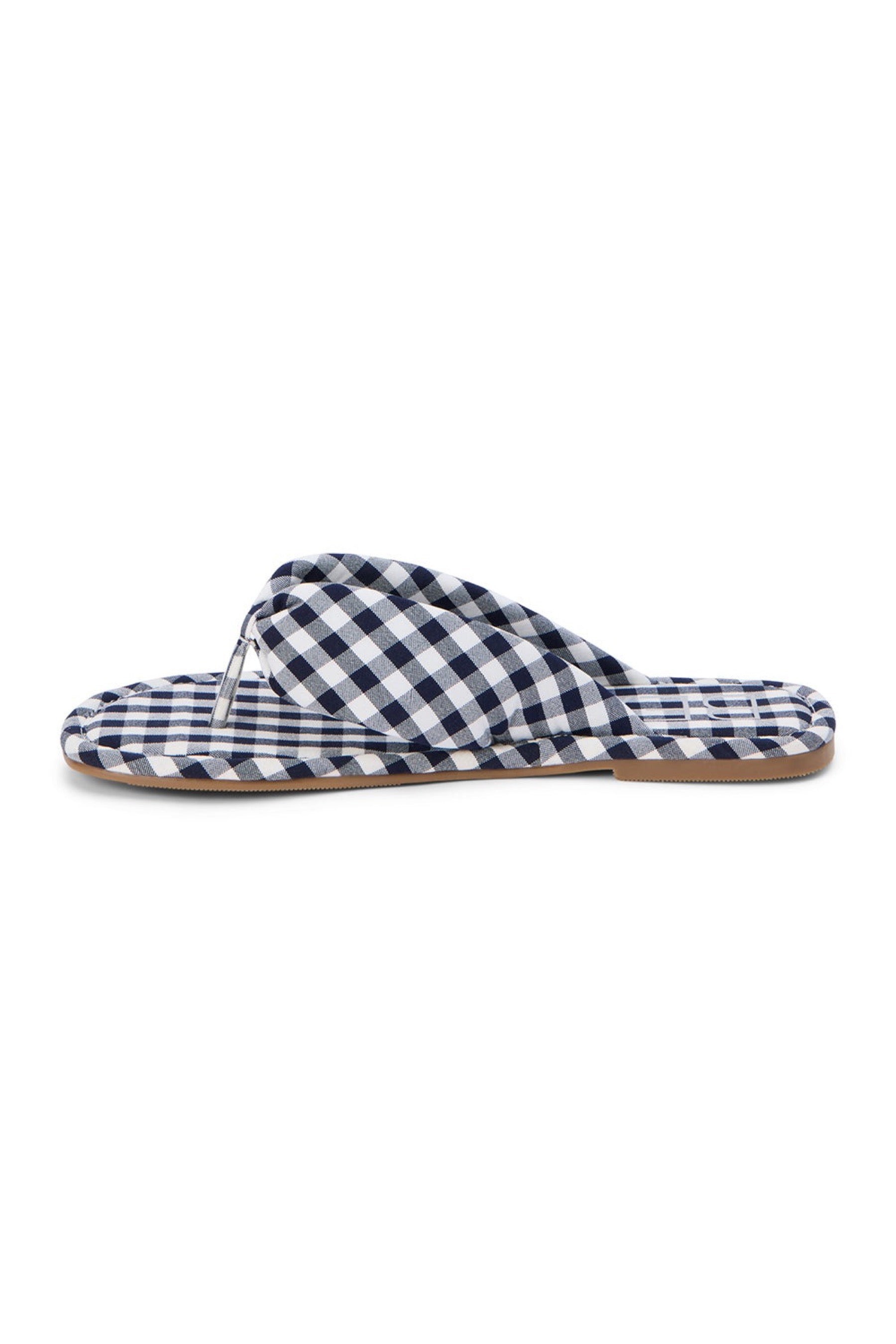 Navy Gingham Gidget Sandal