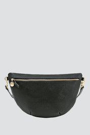Black Perforated Grande Fanny