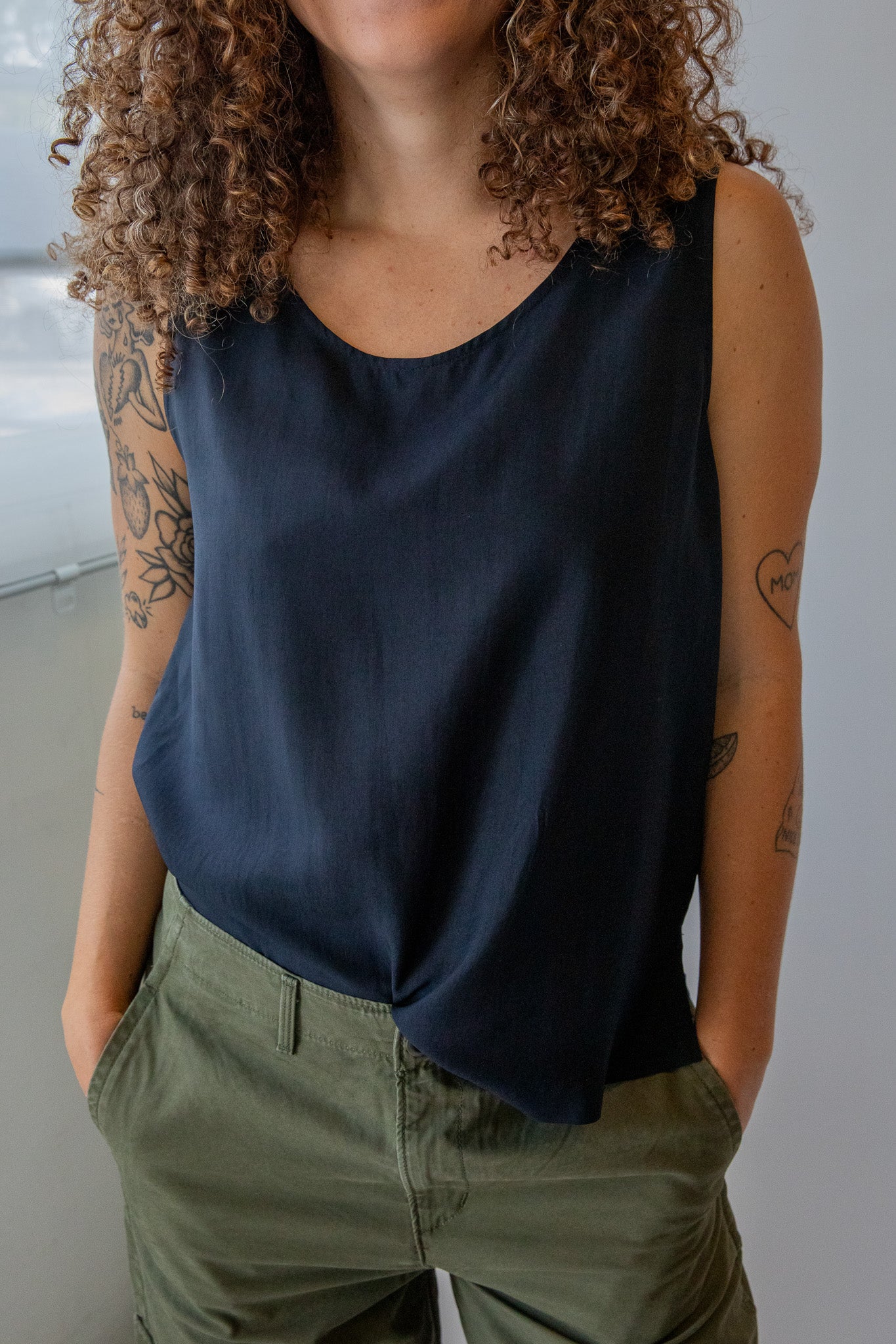 Black Silk Tank