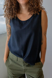 Black Silk Tank