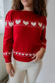 Red Heart Sweater