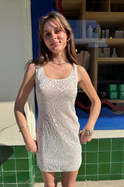 Ivory Lace Mini Slip Dress
