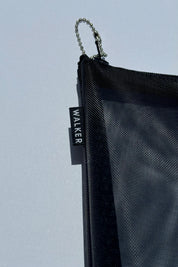 Black Mesh Zip Tote