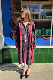 Red Plaid Coat
