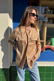 Beige Stripe Silk Dior Shirt