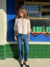 Pale Pink Barbizon Bed Jacket