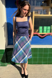 Plaid West Coast Connection Skirt