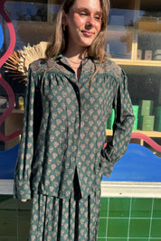 Green Paisley Pierre Cardin Shirt