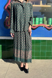 Green Paisley Pierre Cardin Shirt