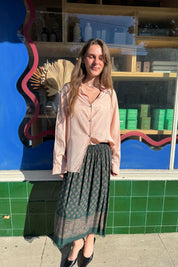 Pink Silk Neiman Marcus Top