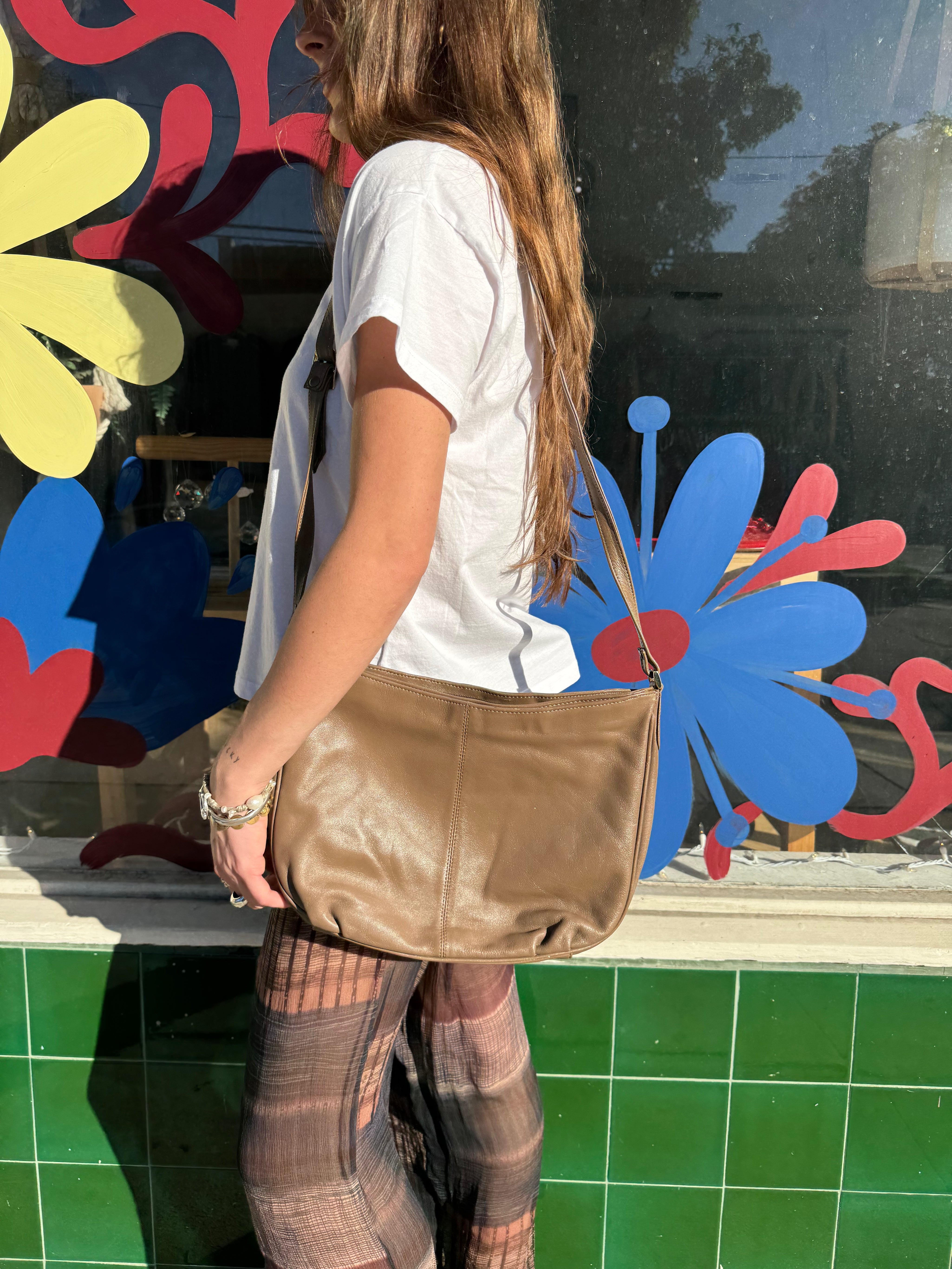 Tan Leather Pioneer Bag