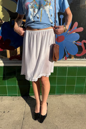 White Deena Slip Skirt