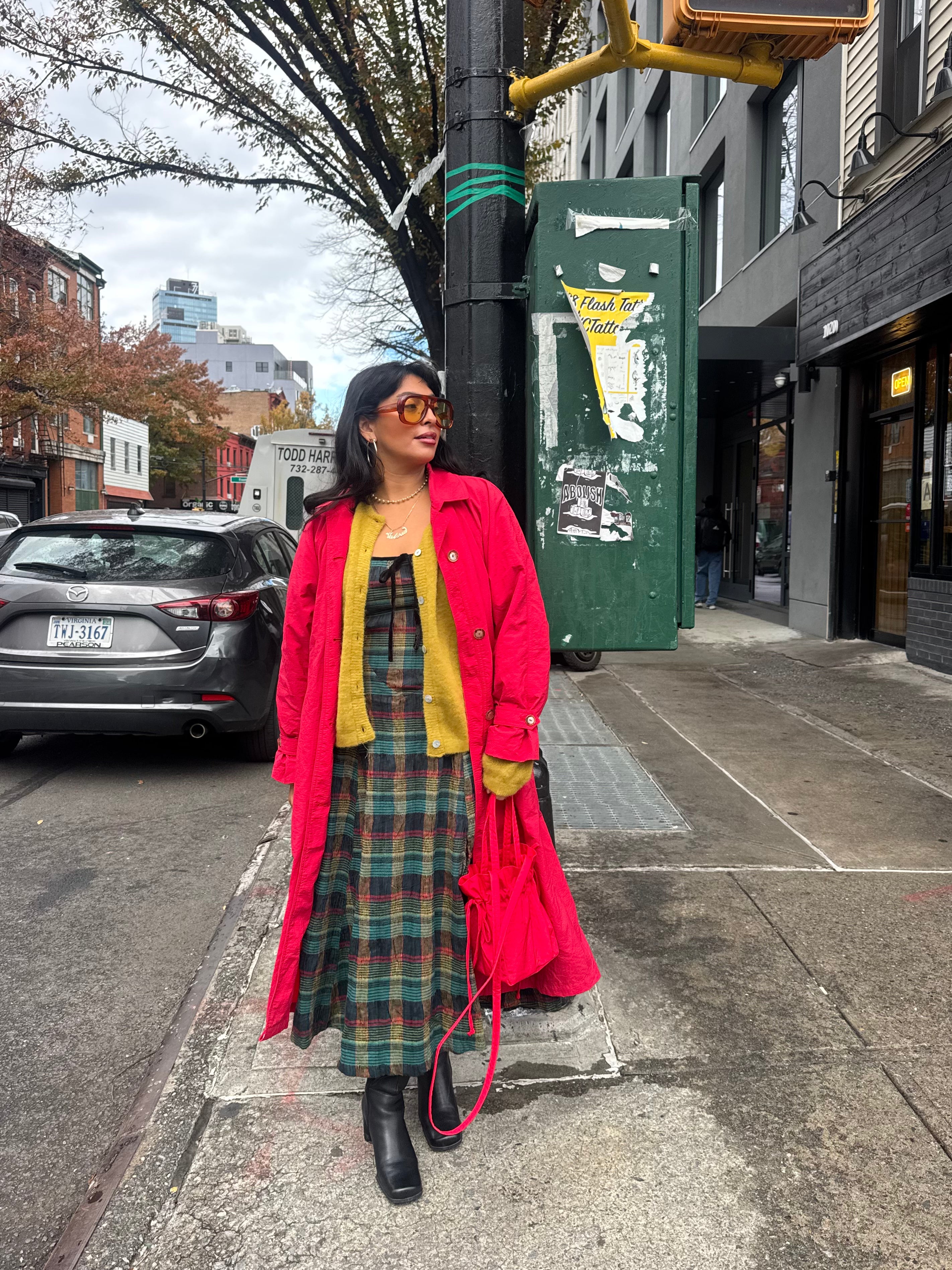 Candy Apple Nylon Drawstring Bag