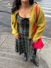 Bistro Yellow Leila Mohair Cardigan