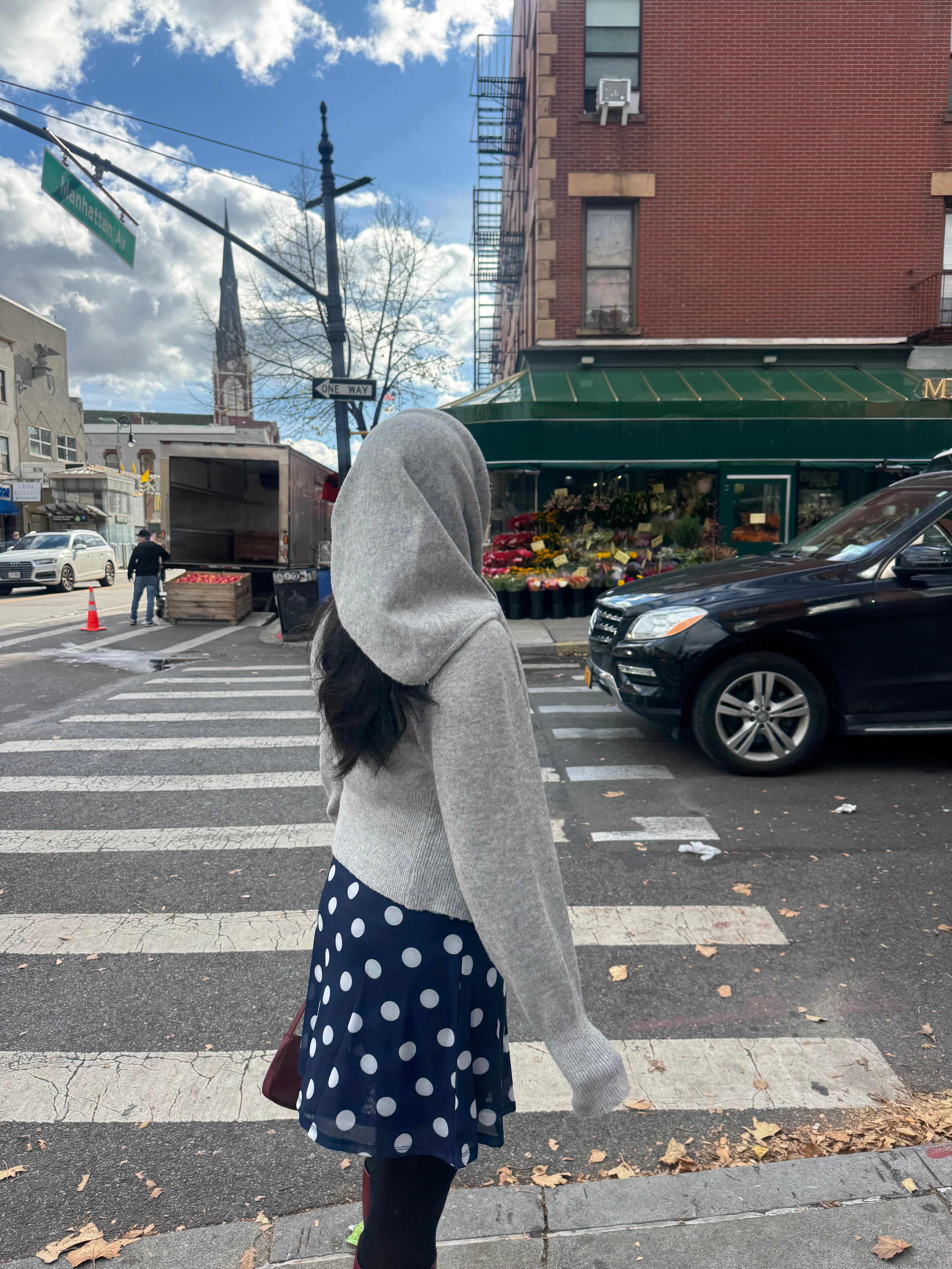 Grey Marion Cardigan + Scarf