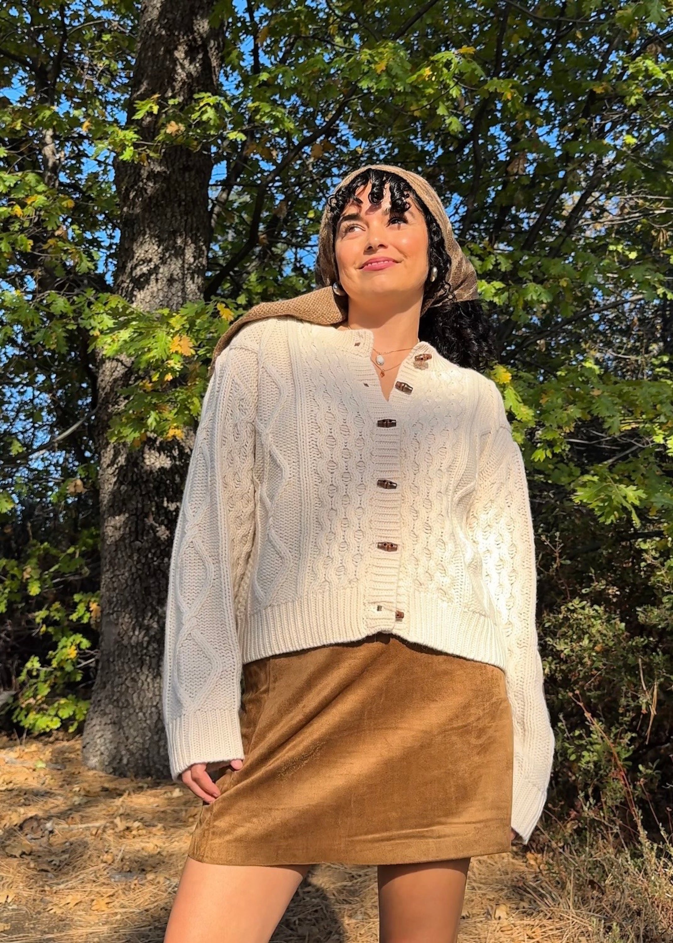 Cream Deena Cardigan