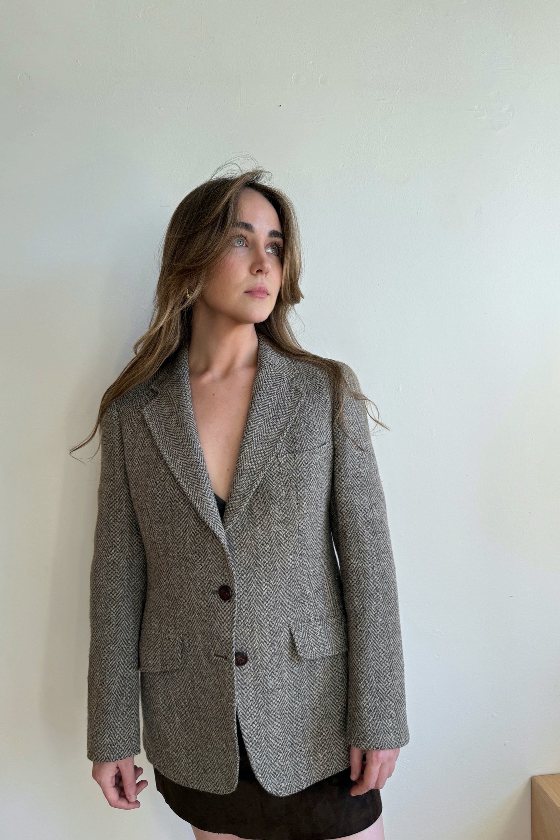 Majer Herringbone Wool Blazer
