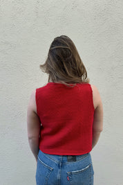 Red Knit Kacey Tank