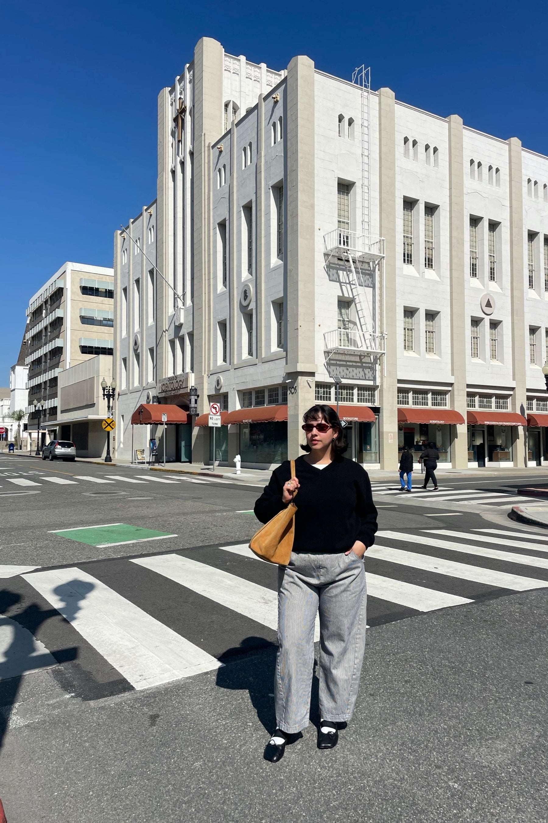 Blue Stripe Arc Pant