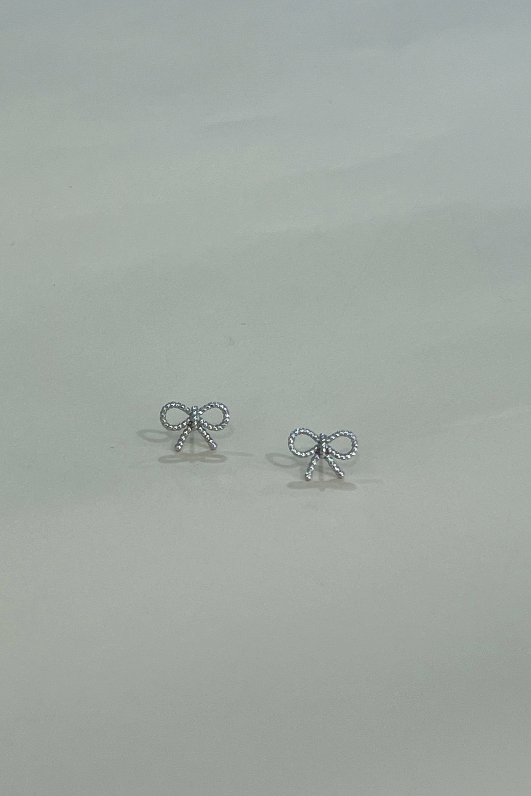 Silver Bow Studs