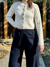 Optic White Sydney Shrunken Cardi