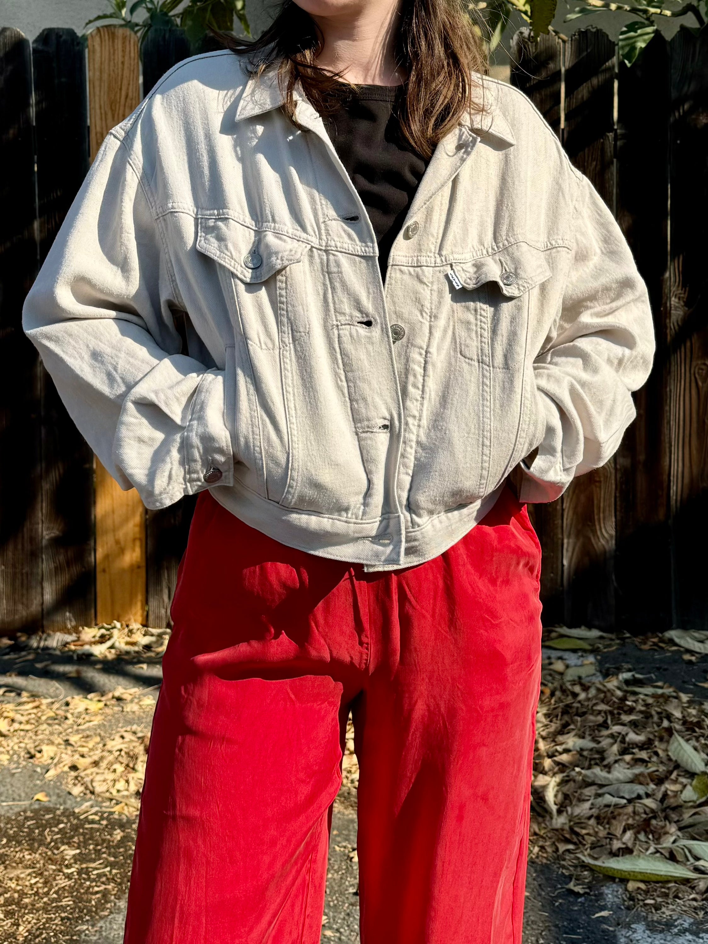 Crystal Gray Shrunken 90s Trucker