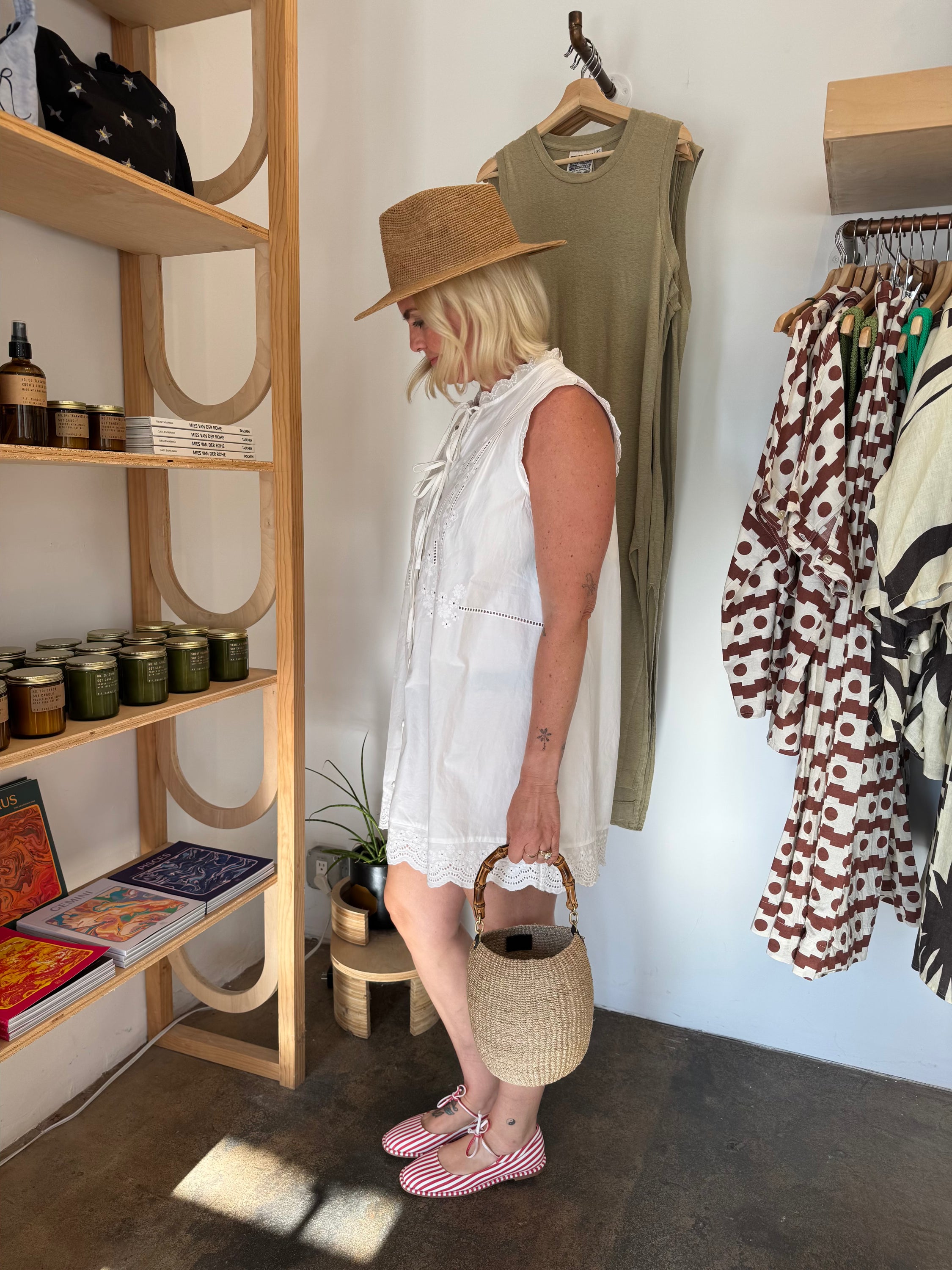 Off White Blondey Mini Dress