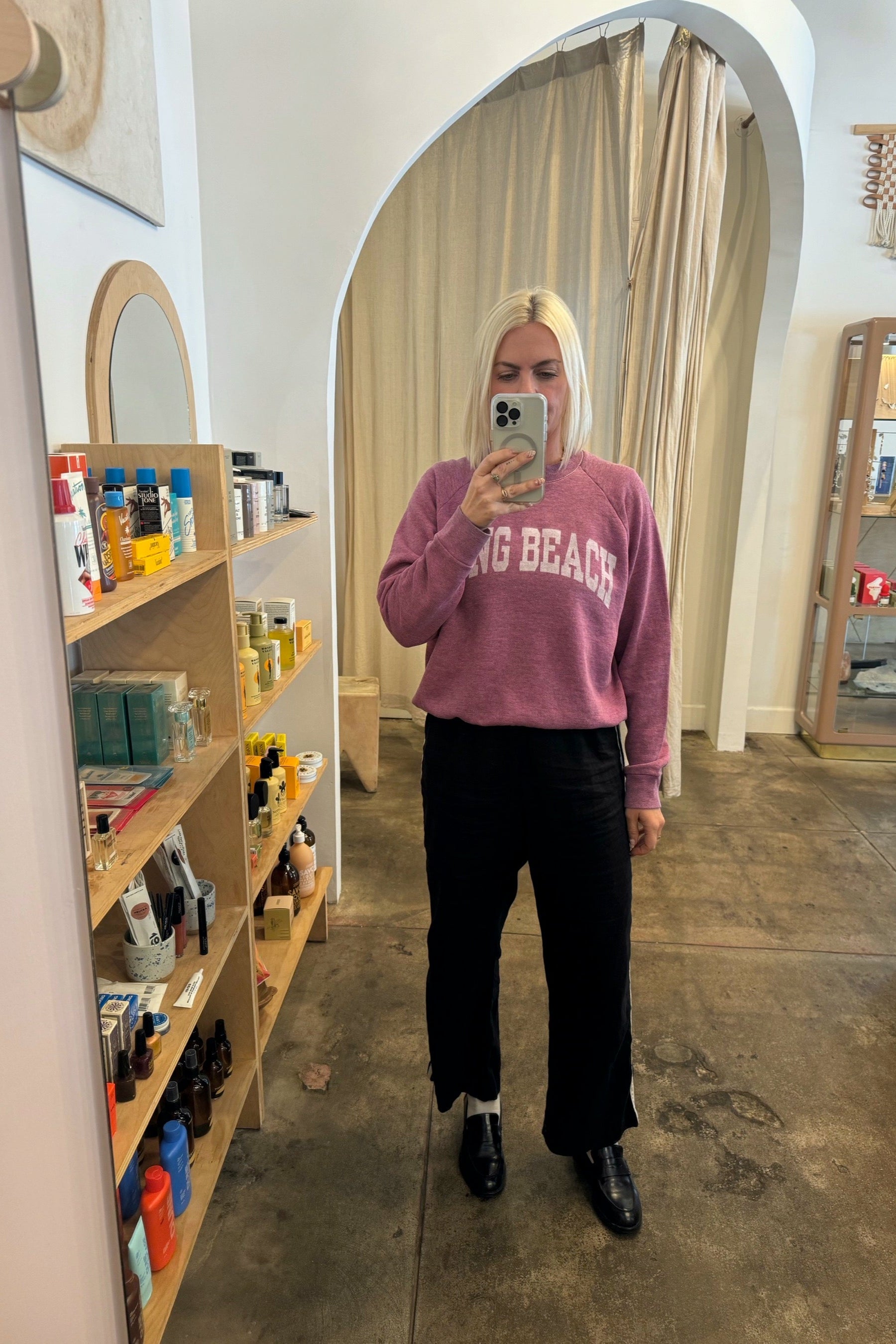 Pink Varsity LB Sweatshirt 003