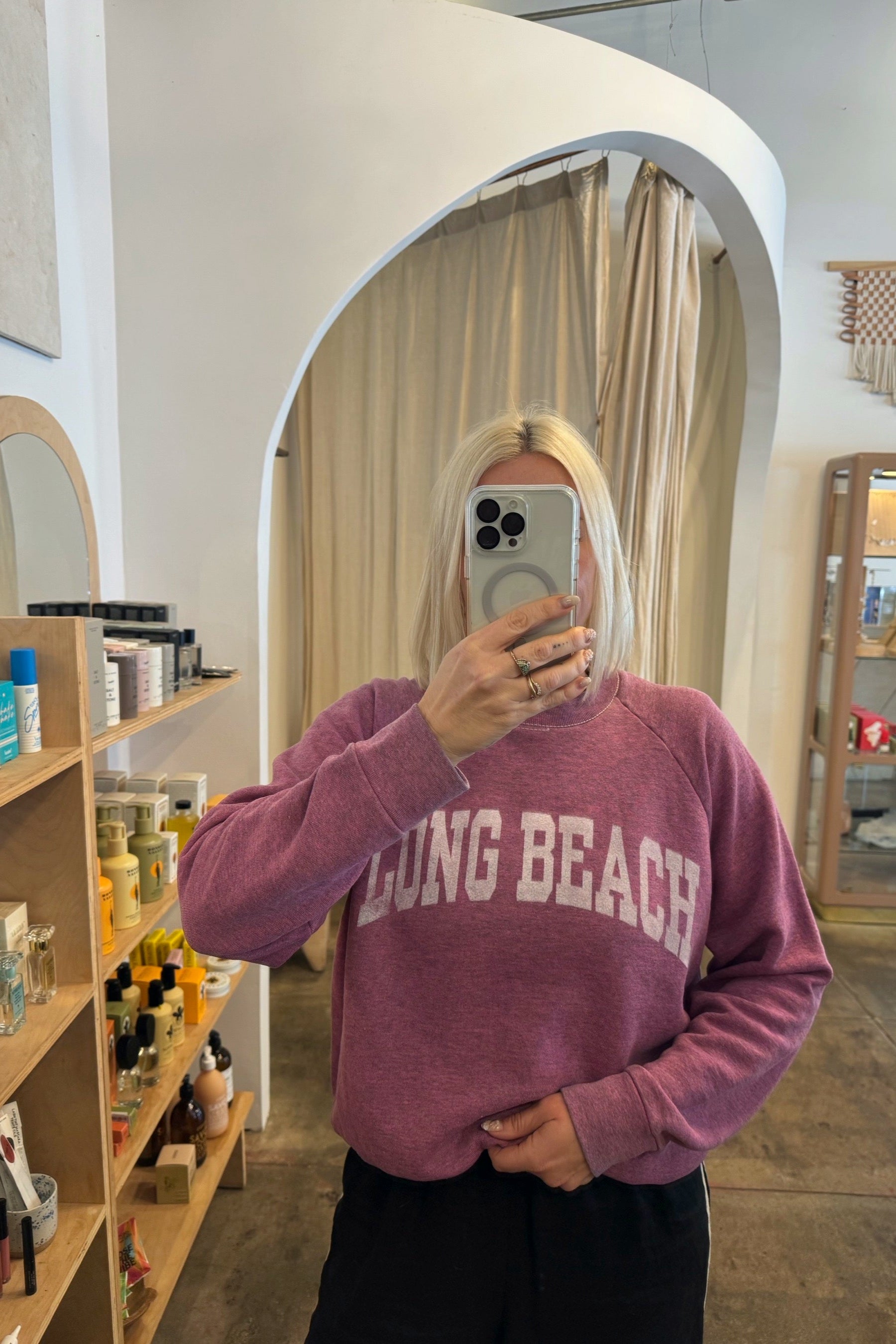 Pink Varsity LB Sweatshirt 003