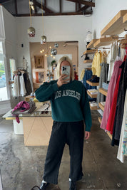 Forest Green Varsity LA Sweatshirt 002